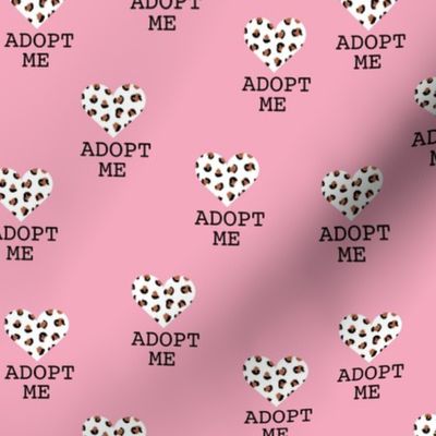 Adopt me pet love leopard cat hearts adoption dogs and cats good cause design pink