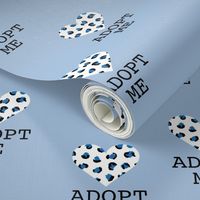 Adopt me pet love leopard cat hearts adoption dogs and cats good cause design blue