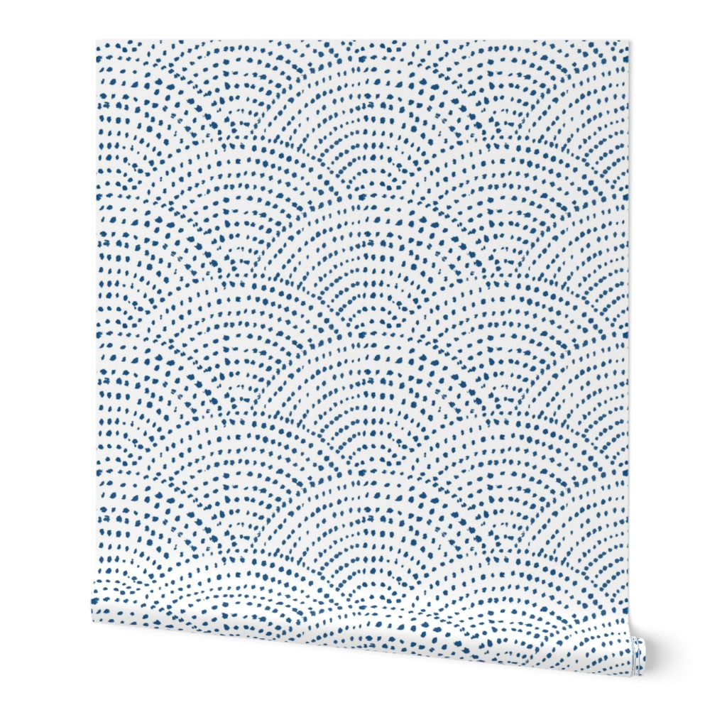 Large Ink dot scales - classic blue on white