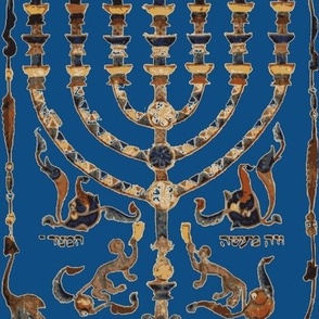 Menorah Classic Blue