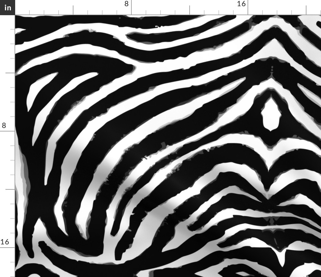 black and white zebra print XL by Pippa Shaw