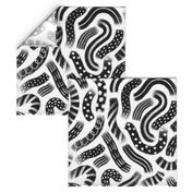 Black and white party pattern