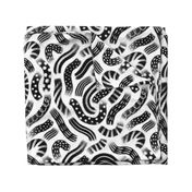 Black and white party pattern