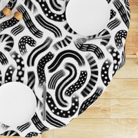 Black and white party pattern