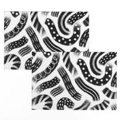 Black and white party pattern