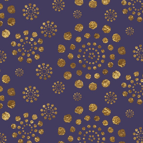 Golden Multi Bursts-Violet-Large