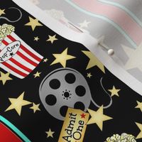 VIP Movie Night / Theater Popcorn / Movie tickets & Reels/ Stripes    