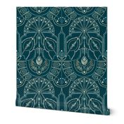 Ornamental Beaded Deco {Teal PMS548} -large scale