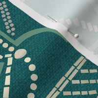 Ornamental Beaded Deco {Light Teal PMS5473} -large scale