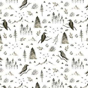 Birds and trees