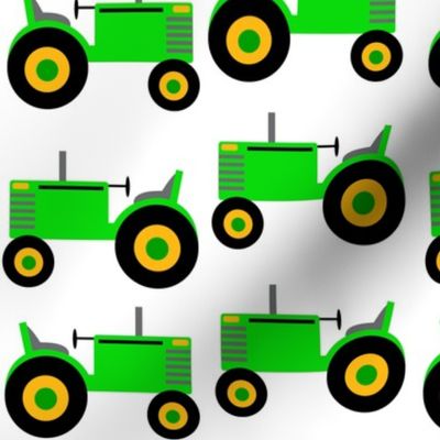 Farm tractor green