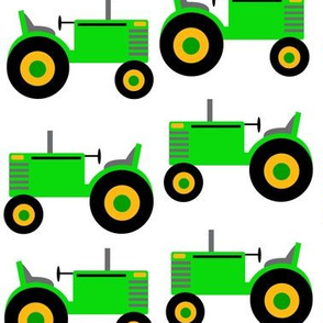 Farm tractor green