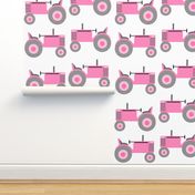 Pink farm tractor for girls
