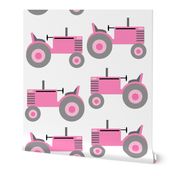 Pink farm tractor for girls