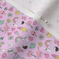 TINY - patches // 90s nostalgia pastel print fairy kei fabric design rainbows dinosaurs planets space cute girls design