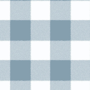 French Blue & White  - Big Time Gingham