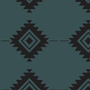 Native Geometric Teal