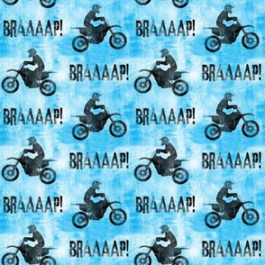 motocross rider   -  bright blue - braaap! dirt bikes - LAD20