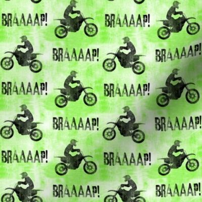motocross rider  - green - braaap! dirt bikes - LAD20