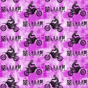 motocross rider   -  purple  - braaap! dirt bikes - LAD20