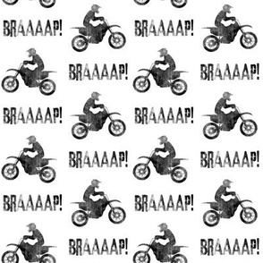 motocross rider   -  white - braaap! dirt bikes - LAD20