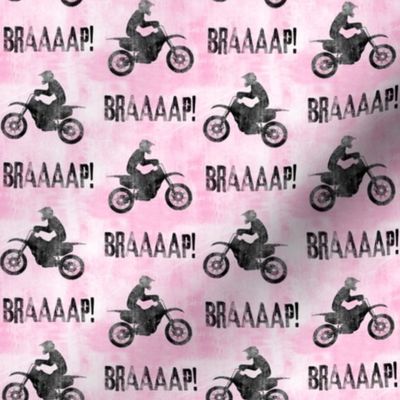 motocross rider   -  pink - braaap! dirt bikes - LAD20