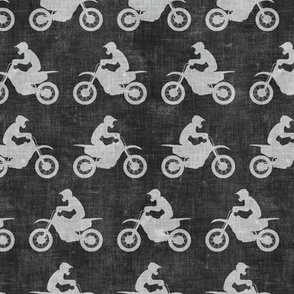 motocross rider - grey dirt bikes - LAD20
