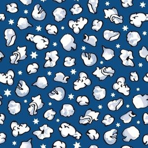 flying popcorn classic blue and white | small