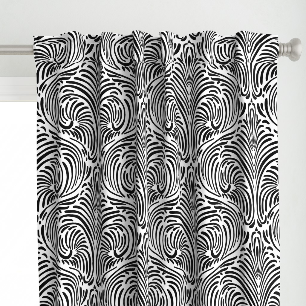 Animalia- Black on white - large scale