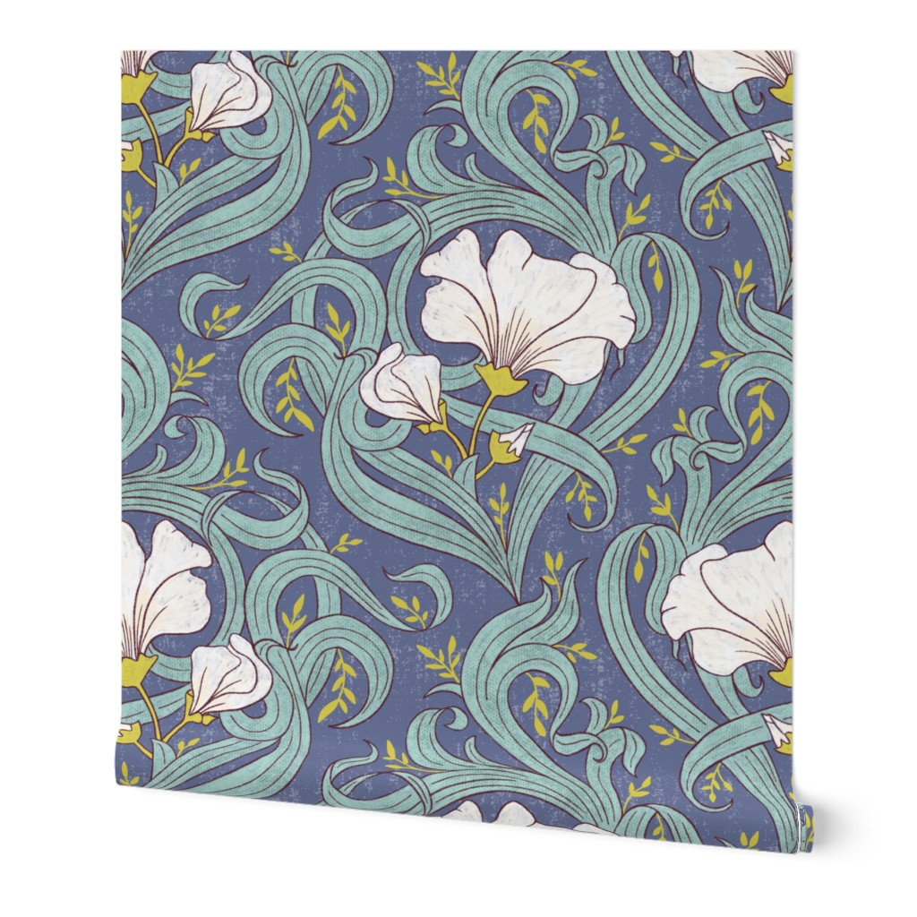 Art Nouveau Modern Floral - large scale