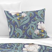 Art Nouveau Modern Floral - large scale