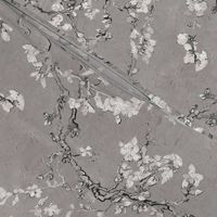 Vincent Van Gogh Almond Blossom Grey Black White