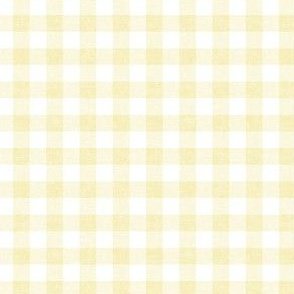Pastel Yellow Plaid Fabric, Wallpaper and Home Decor | Spoonflower