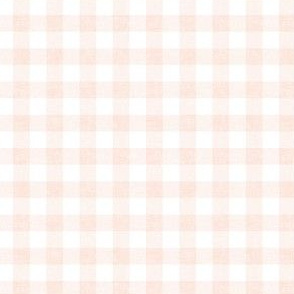 Spring plaid - Gingham Check - pale pink - LAD20