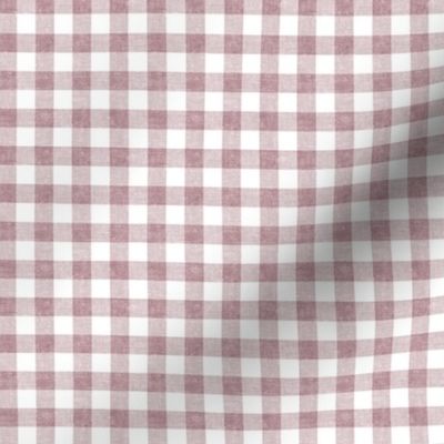 Spring plaid - Gingham Check - Mauve  - LAD20