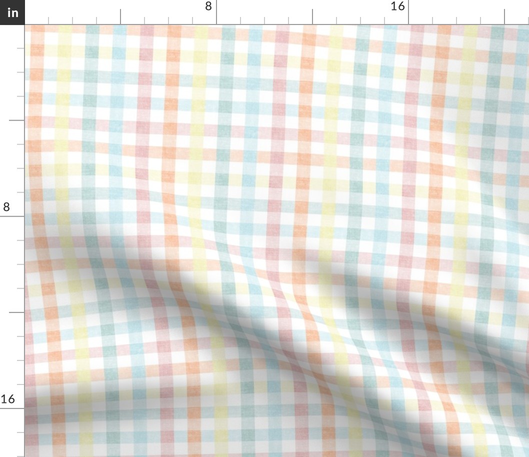 Easter Plaid - Spring Plaid - pastel- Gingham Check - LAD20