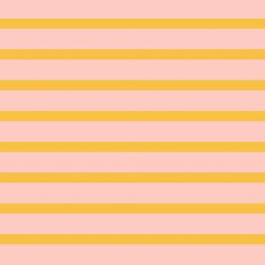 Blush and Gold Breton Stripe