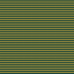 Tiny Breton Stripe - Forest and Gold