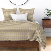 Gingham - Charcoal and Gold, Small