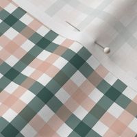 Gingham - Blush and Forest, Small