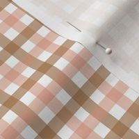 Gingham - Blush and Ochre, Small