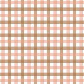 Gingham - Blush and Ochre, Small