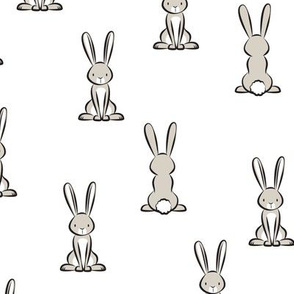 cute bunnies - Easter bunny - white - LAD20