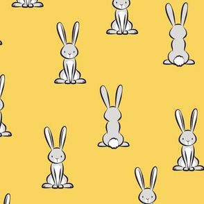 cute bunnies - Easter bunny - yellow - LAD20