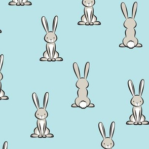 cute bunnies - Easter bunny - blue - LAD20