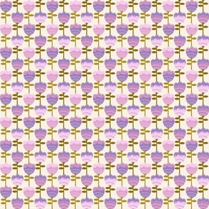 SMALL -  70s flower fabric - flower fabric, 70s fabric, retro floral, retro wallpaper, 70s wallpaper, - purple