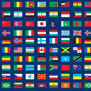 Banderas Del Mundo tela, empapelado & accesorios domésticos personalizados  - Spoonflower