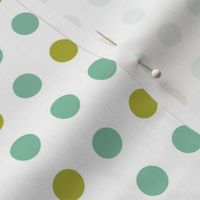 PolkadotsBlue Green Dot|Whimsy Floral|Renee Davis