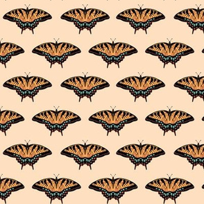 swallowtail butterfly fabric - butterflies fabric, butterfly design, swallowtail butterflies, lepidoptery fabric - yellow