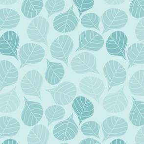 Leaf in Blue|Polkadots & Petals |Renee Davis